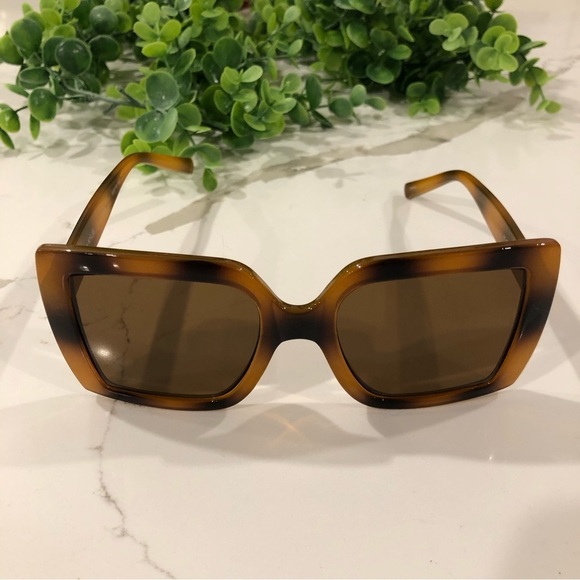 KENDALL+KYLIE FIONA Oversized Square Lenses Sunglasses Animal  Print - Picture 3 of 9